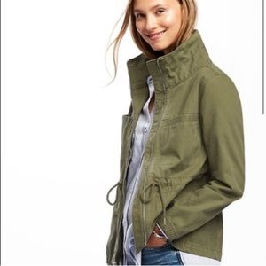Sanctuary Anthropologie twill military jacket NWT